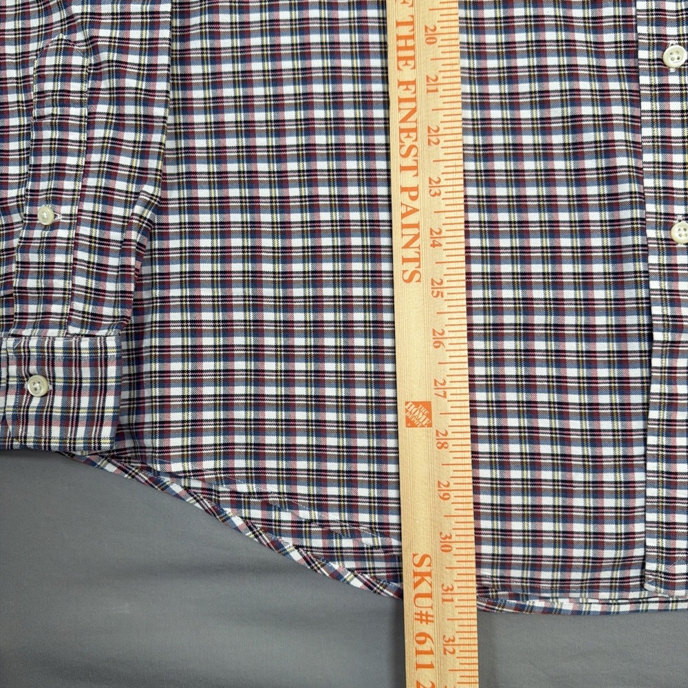 Ralph Lauren Mens XL Button-Down Custom Fit‎ Long Sleeve Plaid Flesh Pony Shirt - Picture 15 of 15